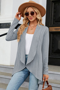 Open Front Long Sleeve Cardigan Trandify deal
