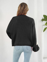 Floral Open Front Long Sleeve Cardigan Trandify deal