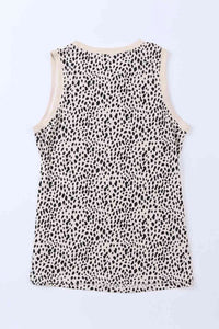 Printed Round Neck Tank - Trandify Deal