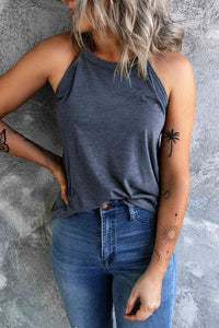 Curved Hem Grecian Tank Top - Trandify Deal