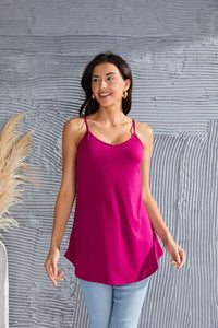 Full Size Spaghetti Strap V-Neck Flowy Tunic Cami Trandify deal