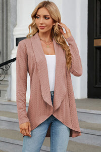 Open Front Long Sleeve Cardigan Trandify deal