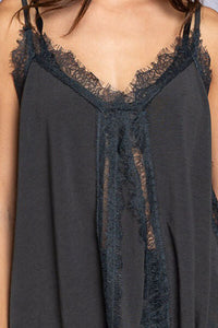 POL Lace Detail V-Neck Cami Trandify deal