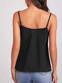 FAM-FAM Geometric V-Neck Spaghetti Strap Cami Trandify deal