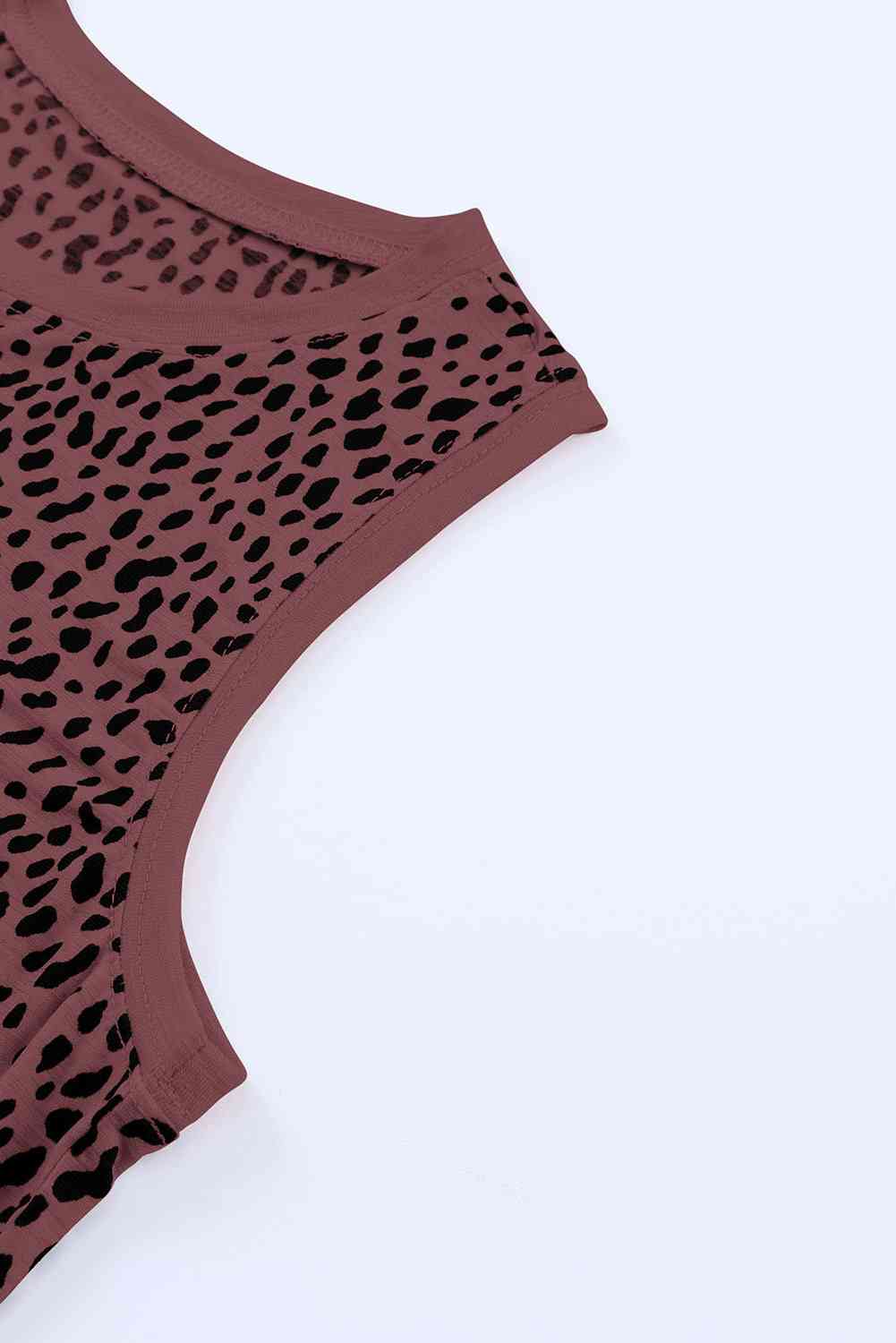 Printed Round Neck Tank - Trandify Deal