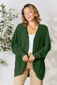 Basic Bae Full Size Ribbed Cocoon Cardigan Trandify deal