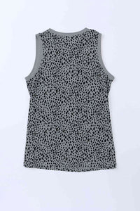 Printed Round Neck Tank - Trandify Deal