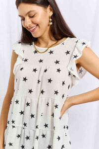 Heimish Shine Bright Full Size Butterfly Sleeve Star Print Top Trandify deal