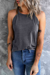 Curved Hem Grecian Tank Top - Trandify Deal