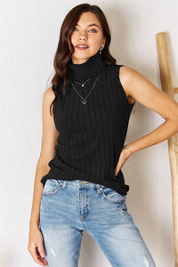 Basic Bae Full Size Ribbed Turtleneck Tank Trandify deal