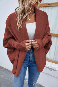 Open Front Long Sleeve Cardigan Trandify deal