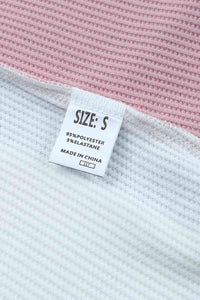 Multicolored Striped Waffle-Knit Sleeveless Tank Trandify deal