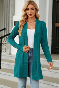 Open Front Long Sleeve Cardigan Trandify deal