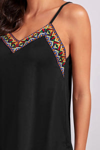 FAM-FAM Geometric V-Neck Spaghetti Strap Cami Trandify deal