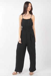 Breathable Woven Jumpsuit for Summer – Casual & Chic Look
