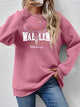 Graphic Round Neck Dropped Shoulder Sweatshirt Trandify deal