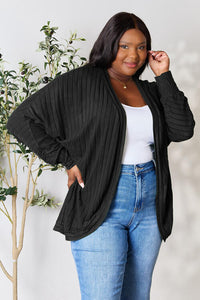 Basic Bae Full Size Ribbed Cocoon Cardigan Trandify deal