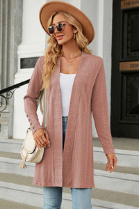 Open Front Long Sleeve Cardigan Trandify deal