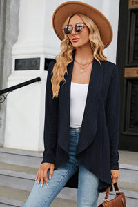Open Front Long Sleeve Cardigan Trandify deal