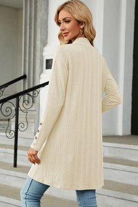 Open Front Long Sleeve Cardigan Trandify deal