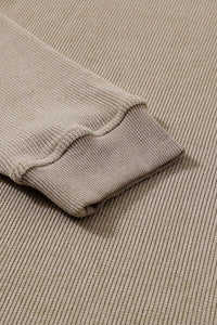 Sequin Candy Cane Round Neck Sweatshirt - Trandify Deal