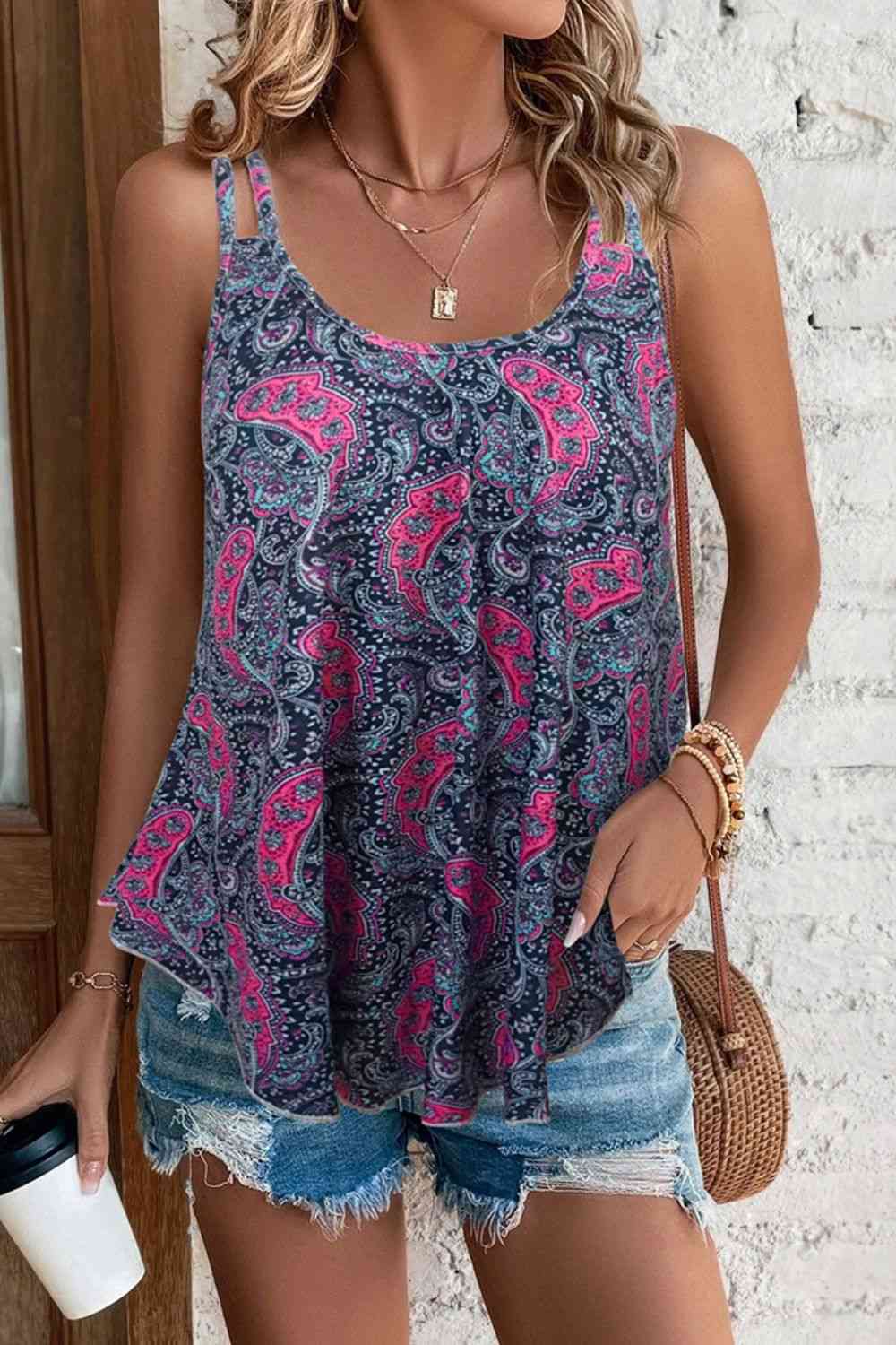 Scoop Neck Double-Strap Cami Trandify deal