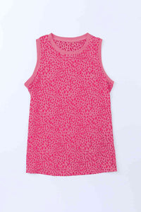 Printed Round Neck Tank - Trandify Deal
