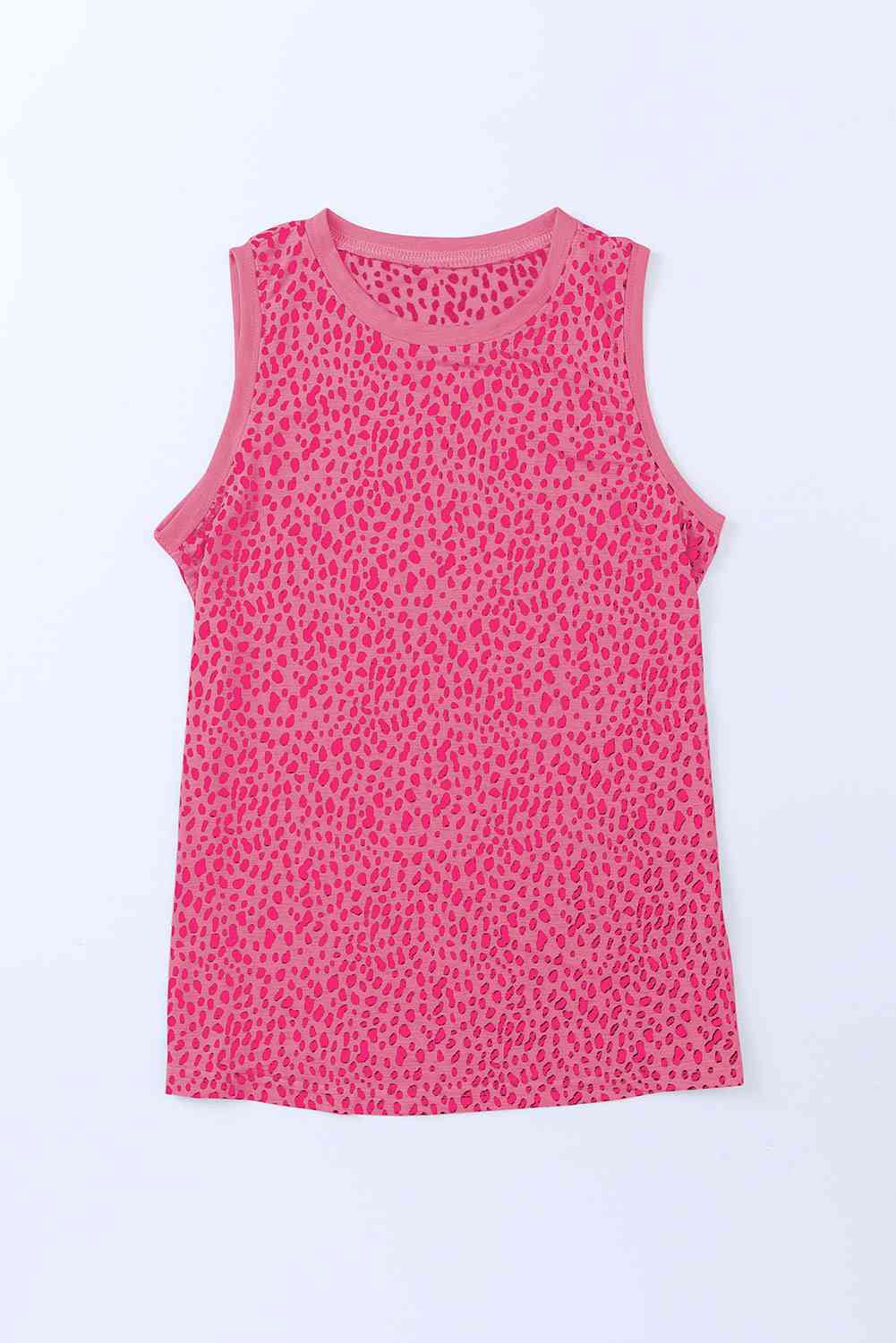 Printed Round Neck Tank - Trandify Deal