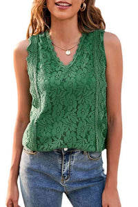 Lace V-Neck Tank Trandify deal