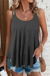 Scoop Neck Double-Strap Cami Trandify deal