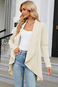 Open Front Long Sleeve Cardigan Trandify deal