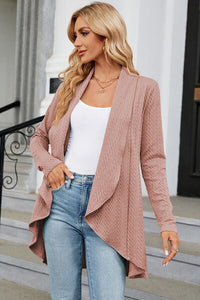 Open Front Long Sleeve Cardigan Trandify deal