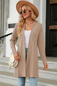 Open Front Long Sleeve Cardigan Trandify deal