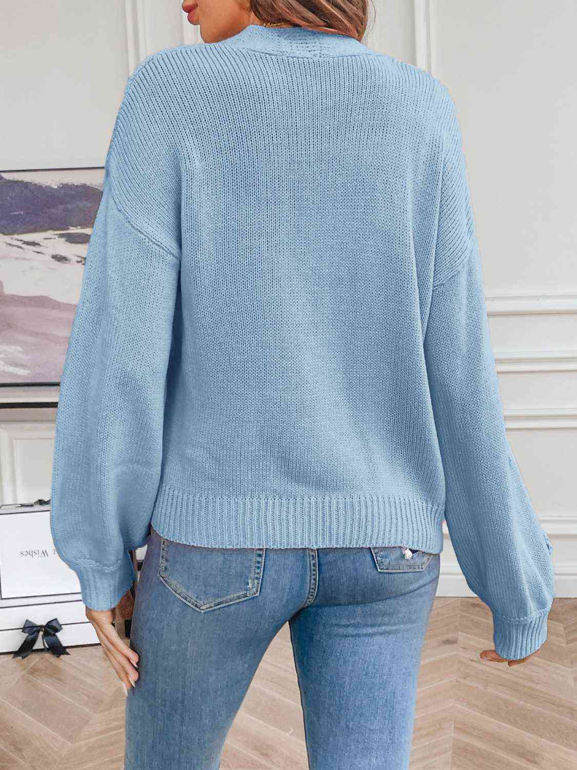 Floral Long Sleeve Open Front Cardigan Trandify deal