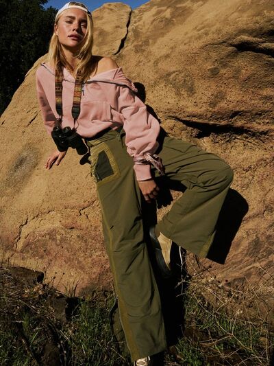 Half Zip Pocketed Dropped Shoulder Hoodie Trandify deal