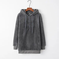 Full Size Quarter-Zip Drawstring Teddy Hoodie Trandify deal