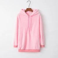 Full Size Quarter-Zip Drawstring Teddy Hoodie Trandify deal