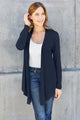 Basic Bae Full Size Open Front Long Sleeve Cardigan Trandify deal