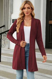 Open Front Long Sleeve Cardigan Trandify deal