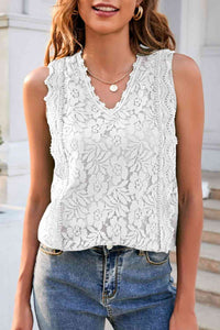 Lace V-Neck Tank Trandify deal