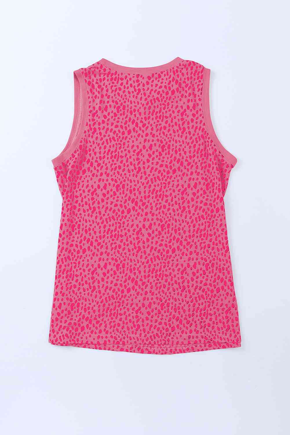 Printed Round Neck Tank - Trandify Deal