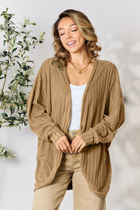 Basic Bae Full Size Ribbed Cocoon Cardigan Trandify deal