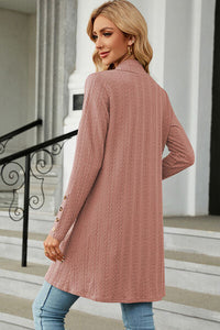Open Front Long Sleeve Cardigan Trandify deal