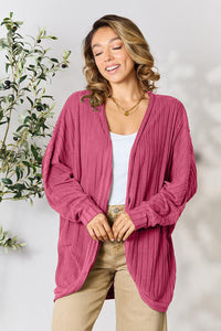 Basic Bae Full Size Ribbed Cocoon Cardigan Trandify deal