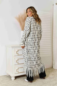 Angel wings Multicolored Open Front Fringe Hem Cardigan Trandify deal