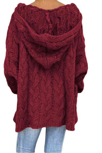 Cable-Knit Hooded Sweater Trandify deal