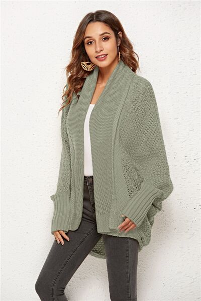 Angel Wings Open Front Batwing Sleeve Cardigan Trandify deal