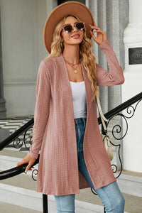 Open Front Long Sleeve Cardigan Trandify deal