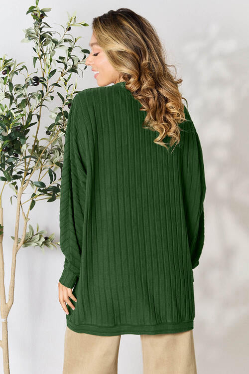 Basic Bae Full Size Ribbed Cocoon Cardigan Trandify deal