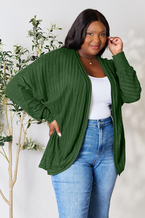 Basic Bae Full Size Ribbed Cocoon Cardigan Trandify deal